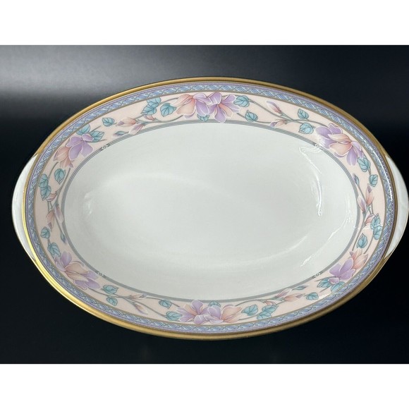 Noritake Embassy Suite Bone China Oval Dish with Gold Trim and Floral Pattern - Picture 3 of 8